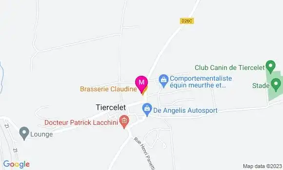 Localisation Brasserie Claudine