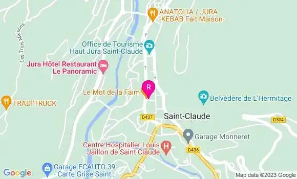 Localisation Restaurant  Le Mot de la Faim