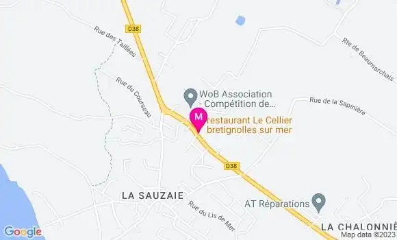 Localisation Restaurant  Le Cellier