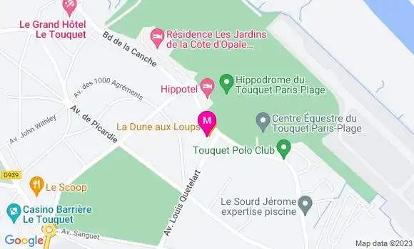 Localisation Restaurant Gastronomique La Dune aux Loups