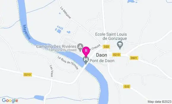 Localisation Restaurant  La Cabane