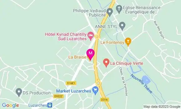 Localisation Restaurant  La Braise