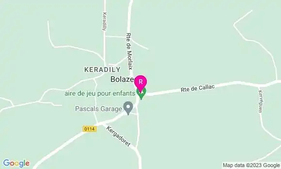 Localisation Restaurant  Le Mojenn