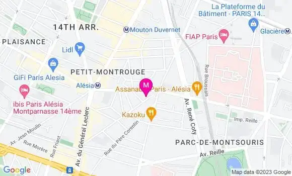 Localisation Restaurant  Quai 14