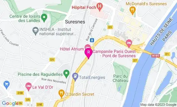 Localisation Restaurant Bar Tabac de la Gare