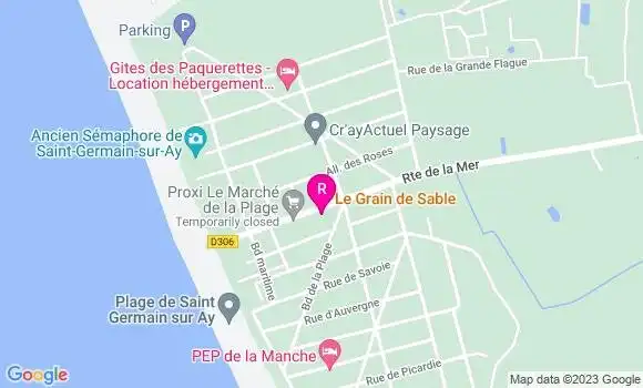 Localisation Restaurant  La Paillotte Saint Germain