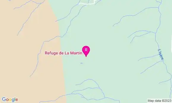Localisation Restaurant  Refuge de la Martin