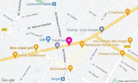 Localisation Restaurant  O