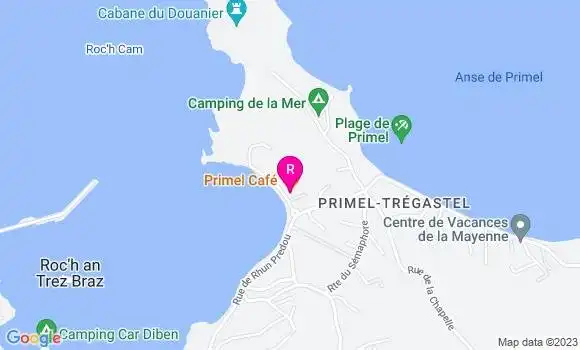 Localisation Restaurant  Primel Café