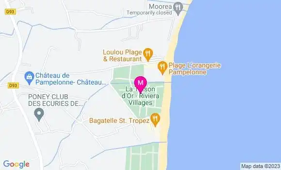 Localisation Restaurant  Alma Beach