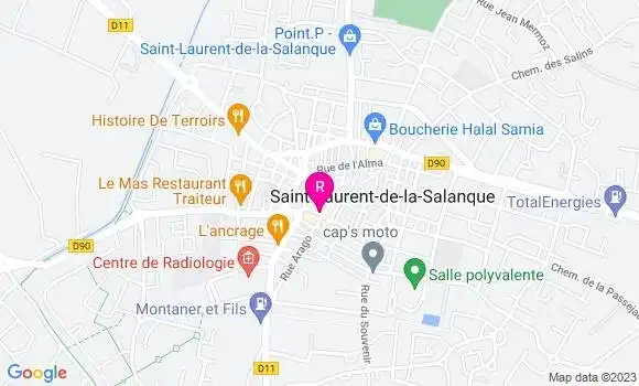 Localisation Restaurant  L