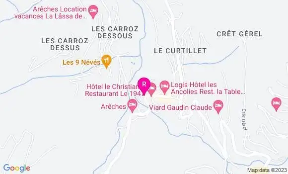 Localisation Restaurant  Le Boetet