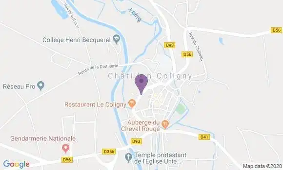Localisation Restaurant  Le Coligny