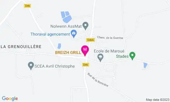 Localisation Restaurant Grill Breizh Grill