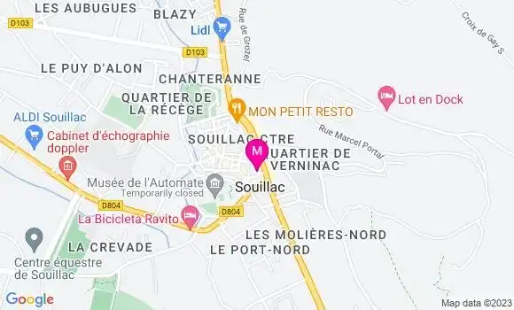 Localisation Restaurant Hôtel Le Grand Hôtel