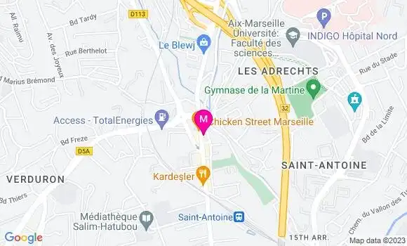 Localisation Restaurant  Chez Mouss