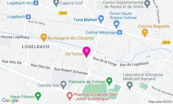 Localisation Restaurant Tacos Go