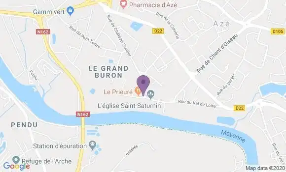 Localisation Restaurant  Le Prieuré