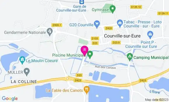 Localisation Restaurant  La Table des Canots