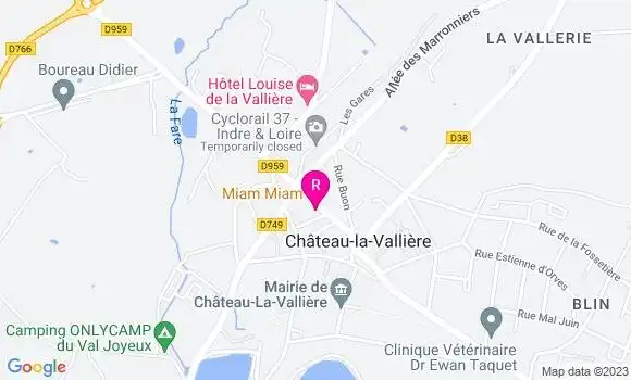 Localisation Restaurant  Miam Miam