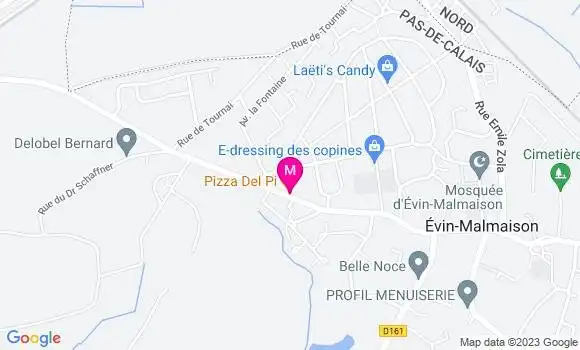 Localisation Pizzeria Pizza Del Pi