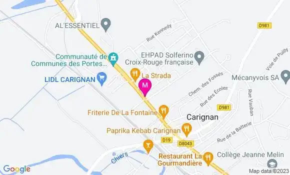 Localisation Pizzeria La Galejade