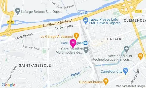 Localisation Restaurant  Le Foulon