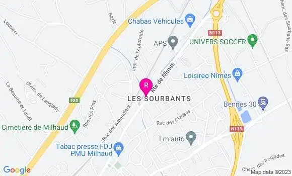Localisation Restaurant  Le Jardin