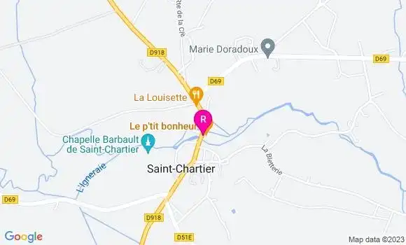 Localisation Restaurant  Le P