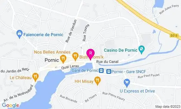 Localisation Crêperie Le Transat