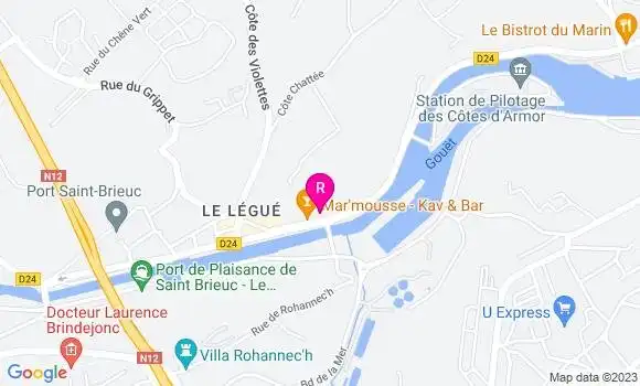Localisation Restaurant  La Fabrique