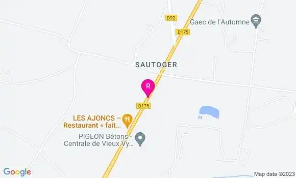 Localisation Crêperie Les Ajoncs