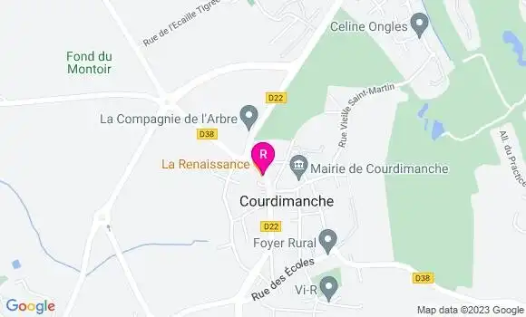 Localisation Restaurant Bar A la Renaissance