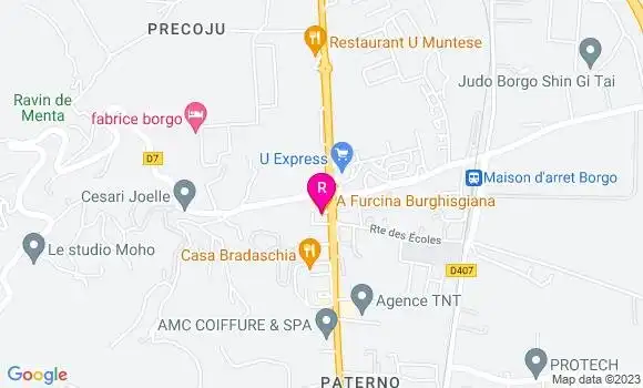 Localisation Pizzeria A Furcina Burghisgiana