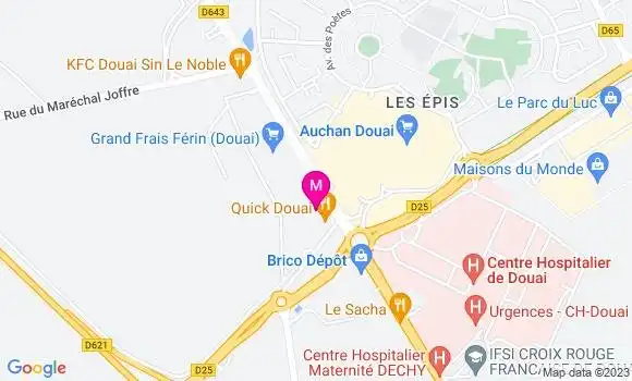 Localisation Restaurant Japonais Panda Wok
