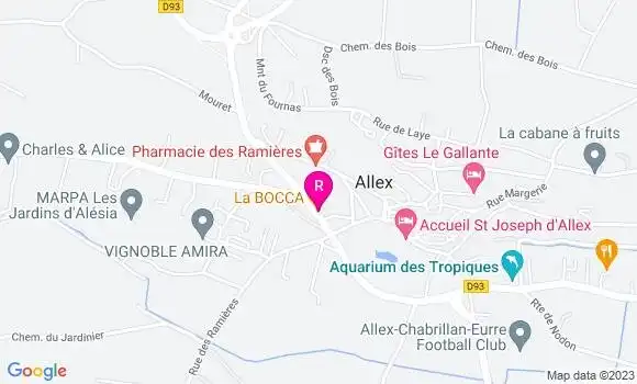 Localisation Restaurant  La Bocca