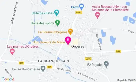 Localisation Restaurant  Aux Saveurs de Marie