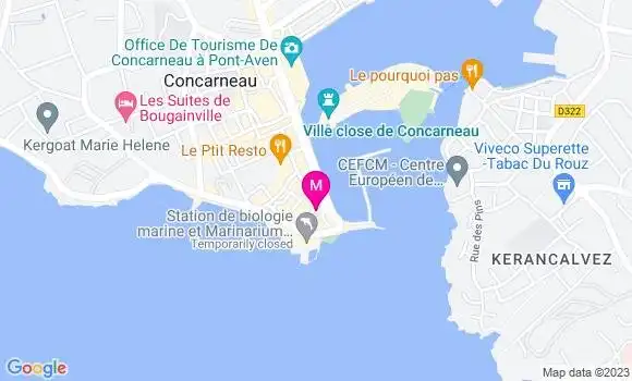 Localisation Restaurant  O Dix Huit