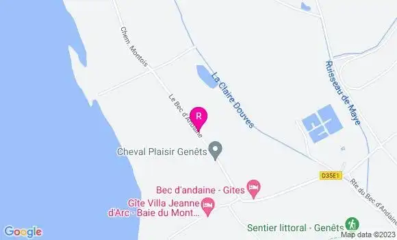 Localisation Restaurant  Le Bec d