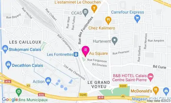 Localisation Restaurant  Au Square