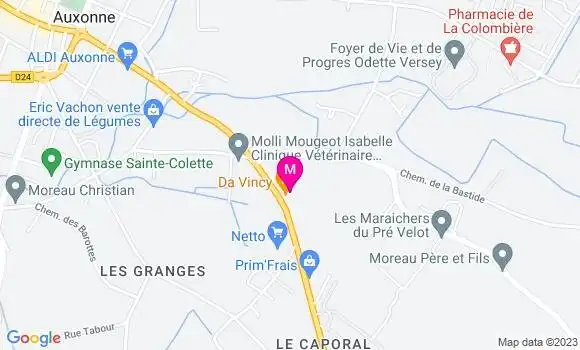 Localisation Restaurant  Da Vincy