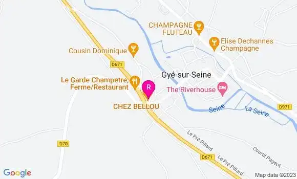 Localisation Restaurant  Chez Bellou