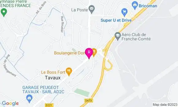 Localisation Tavaux Kebab