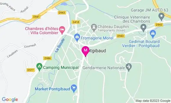 Localisation Restaurant  La Chasse