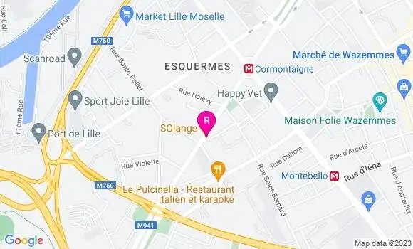 Localisation Restaurant  Solange