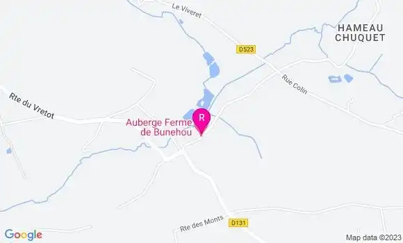 Localisation Ferme Auberge de Bunehou