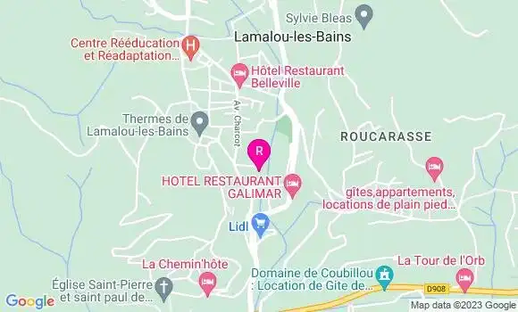 Localisation Restaurant  La Petite Abbaye