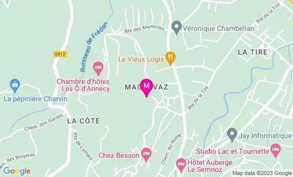 Localisation Restaurant Hôtel Les Chataigniers