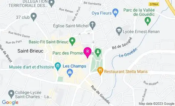 Localisation Crêperie des Promenades