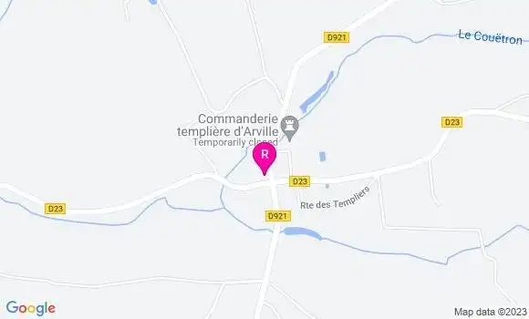 Localisation Restaurant Bar Le Relais de la Commanderie